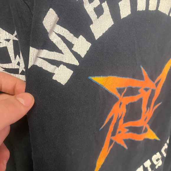 Vintage Metallica San Francisco 15 Years 1996 Giant Tag Size Large - Picture 2 of 7